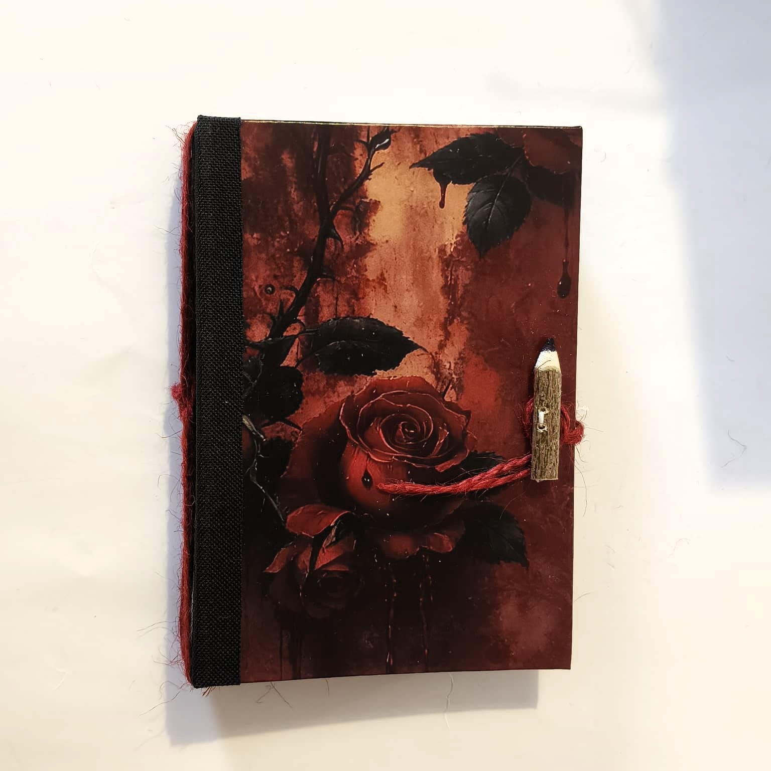 Quaderno A5 "Battiti di Fuoco" — Rose Rosse