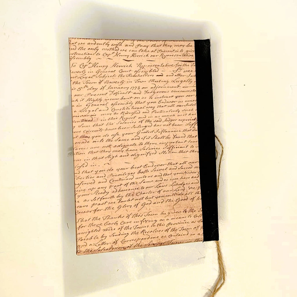 Diario fatto a mano tascabile con carta riciclata — "Fogli di Tempo" Cronache dal Passato