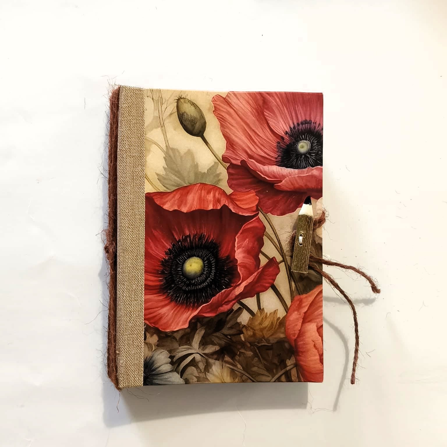 Quaderno A5 "Rifioriture" — Papaveri e Fiori Selvatici