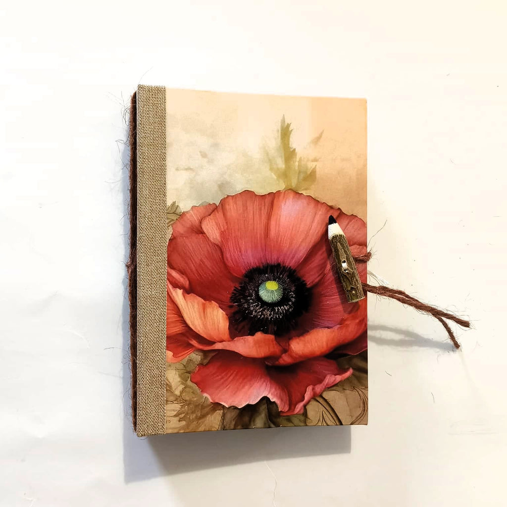 Quaderno A5 "Rifioriture" — Papaveri e Fiori Selvatici