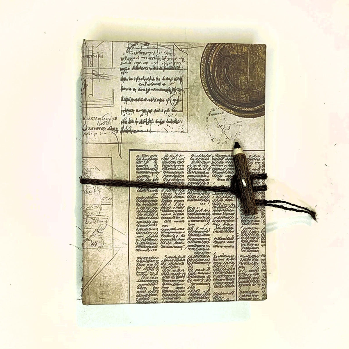Quaderno fatto a mano A6 con carta di recupero — "Orizzonti e Frammenti" Frammenti