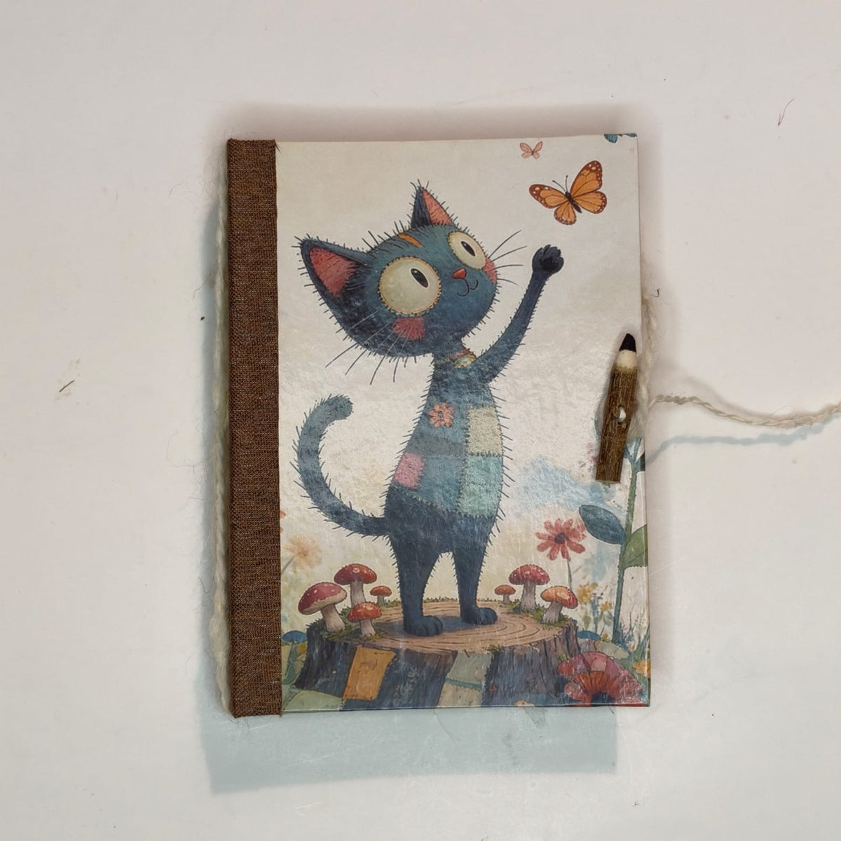 Quaderno fatto a mano 11 × 16 cm con pagine sostituibili | Miagolibri